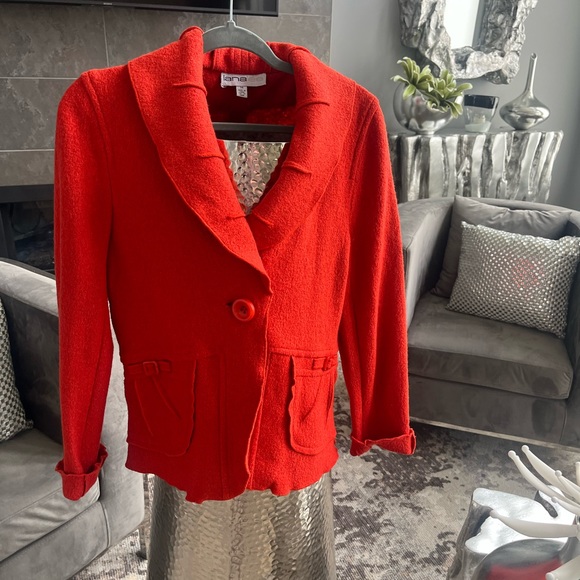 Lana Lee pumpkin spice coloured blazer jacket size 14 very pretty plus size - Picture 11 of 16